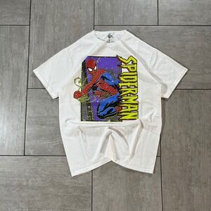 Marvel Spider-Man Graphic T Shirt White Comic Book Superhero Tee SH0542